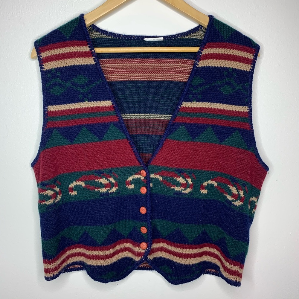 Hippie vintage cute knit vest